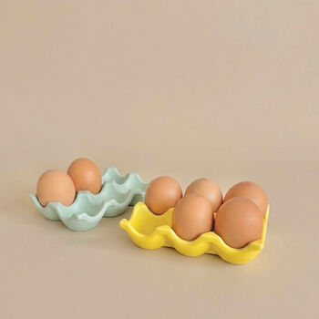 Modern Handmade Egg Tray And Egg Holder, 6 of 10