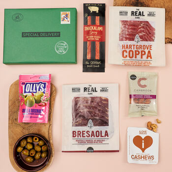 Best Of British Luxury Charcuterie Letter Box Hamper, 2 of 12