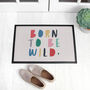 Personalised Colourful Message Indoor Doormat, thumbnail 1 of 5