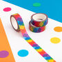 Bright Rainbow Diamond Washi Tape, thumbnail 1 of 2