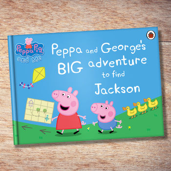 Personalised peppa pig 'big adventure' book by penwizard 