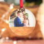 Personalised First Christmas Married Bauble Wedding Photo Keepsake, thumbnail 3 of 6