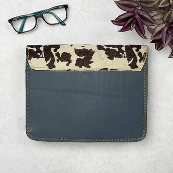 Recycled Leather Animal Print Crossbody Clutch Bag, 10 of 10