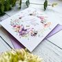 Handmade Floral Mother's Day Card: Purple Butterfly Design. Customisable, thumbnail 6 of 11