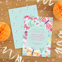 Personalised Butterfly Pattern Birthday Invitations, thumbnail 1 of 3