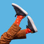 Colourful Monkey Pattern Egyptian Cotton Men's Socks, thumbnail 2 of 5