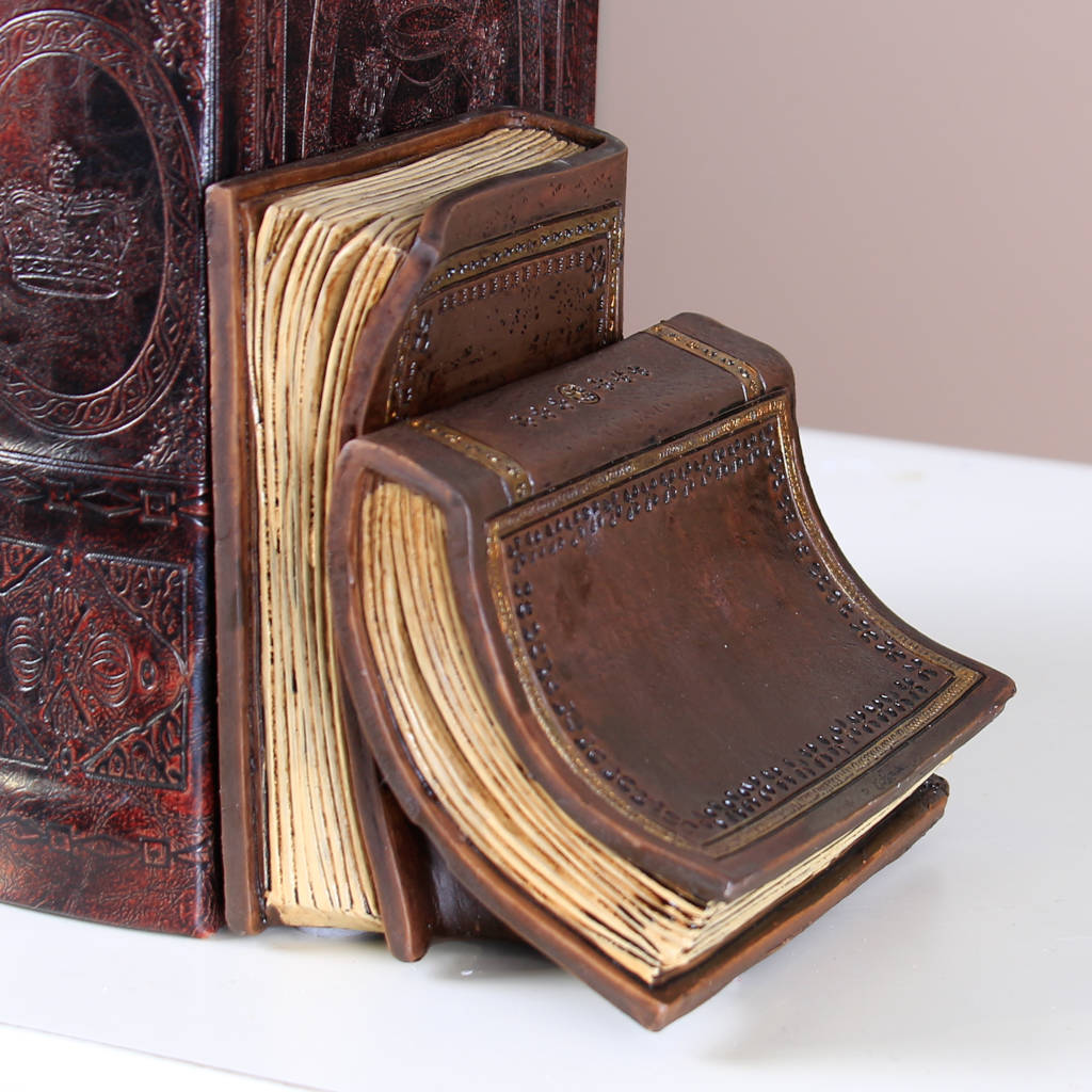 antique style classic literature bookends by dibor