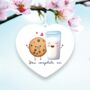 Cute Milk And Cookie Love Decoration, thumbnail 2 of 2