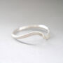 Recycled Silver Wave Ring, thumbnail 5 of 6