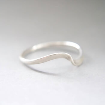 Recycled Silver Wave Ring, 5 of 6