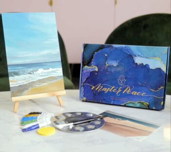 Cornish Coast Acrylic Painting Kit With Video Tutorial, 6 of 11