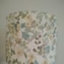 Watercolour Floral Lampshade Blues Yellows Handmade Fabric Drum Lamp Shade Table Floor Or Ceiling Pendant, thumbnail 4 of 10