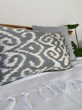 Grey Silk Decorative Cushion Cover, 5 of 7