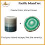 Pacific Island: Candle And Crystal Agate Set, thumbnail 1 of 4