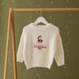 Personalised Bear First Christmas Baby Jumper, thumbnail 4 of 4