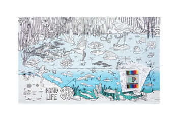 Colour In Nature And Wildlife Tablecloth Kit + 10 Pens, 3 of 7
