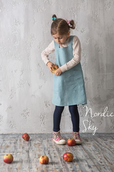 Kids Baking Pinafore | Linen Apron, 5 of 12