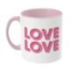 Love Love Mug Two Toned, thumbnail 1 of 2