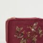 Fable Robin Love Embroidered Large Jewellery Box, thumbnail 3 of 4