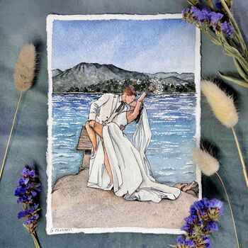 Personalised Watercolour Wedding Venue Illustration, 4 of 12