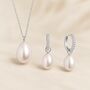 Timeless Pearl Jewellery Set In Sterling Silver And 18k Gold Vermeil, thumbnail 1 of 12