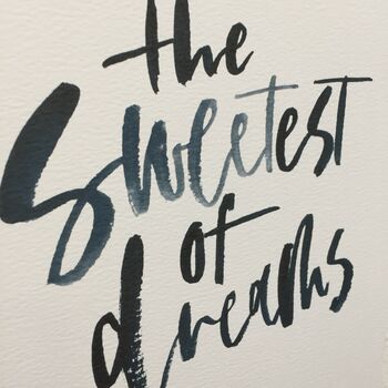 The Sweetest Of Dreams Typography Print, 5 of 6