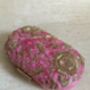 Hot Pink Oval Velvet Clutch, thumbnail 2 of 10