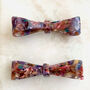 Rainbow Tortoiseshell Bow Hair Slide, thumbnail 2 of 3