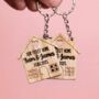 Our First Home Housewarming Keyrings For New Home Owner, thumbnail 7 of 7
