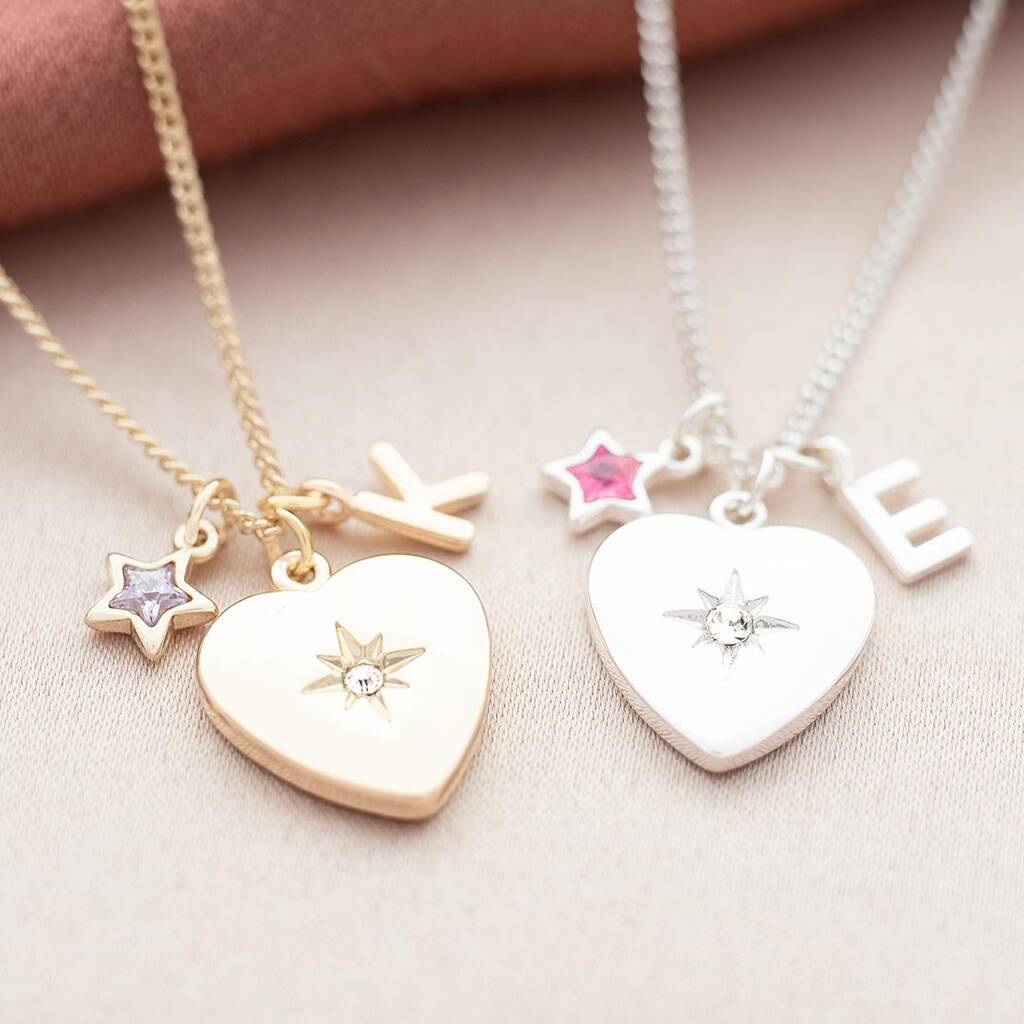 Celestial Hearts Star Necklace