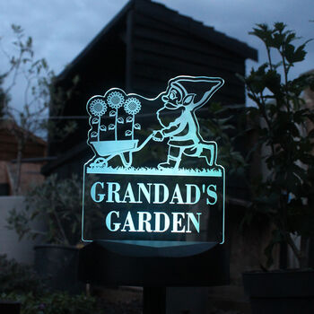 Personalised Gnome Garden Sign, 4 of 8