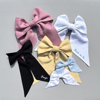 Personalised Hair Bow Small, 2 of 4