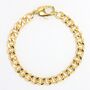 Marlow Chunky Chain Unisex Bracelet With Squared Clasp, thumbnail 2 of 4