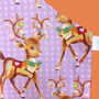 Lilac Reindeer Christmas Apron, thumbnail 5 of 5