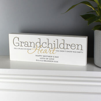 Personalised Grandchildren Wooden Sign, 3 of 4