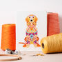 Mandala Dog Cross Stitch Kit, thumbnail 1 of 9