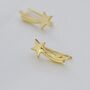 Shooting Star Crawler Earrings In Sterling Silver, thumbnail 7 of 11
