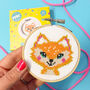 Florence Fox Mini Cross Stitch Kit, thumbnail 1 of 3