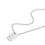 Army Dog Tag With Bead Chain 925 Sterling Silver, thumbnail 3 of 5
