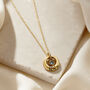 Mini Baby Names Birthstone Charm Necklace, thumbnail 4 of 9