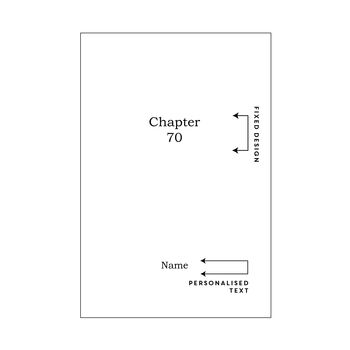 Chapter 70 Personalised 70th Birthday Notebook, 3 of 11