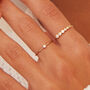 Small Single Diamond Style Ring In Gold Or Silver, thumbnail 3 of 7