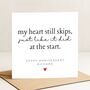 Romantic Anniversary Card Personalised For Husband Or Wife, thumbnail 4 of 7