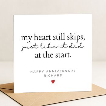 Romantic Anniversary Card Personalised For Husband Or Wife, 4 of 7