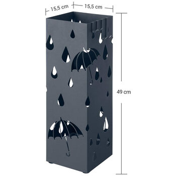 Metal Umbrella Stand Square Holder Rack, 2 of 7