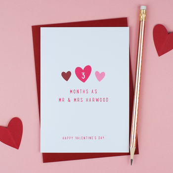 Personalised 'Mr And Mrs' Milestone Card, 4 of 7