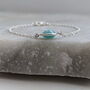 Amazonite And Silver Chain Bracelet, thumbnail 4 of 7