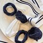Knot Napkin Rings Navy • Set Of Six, thumbnail 1 of 3