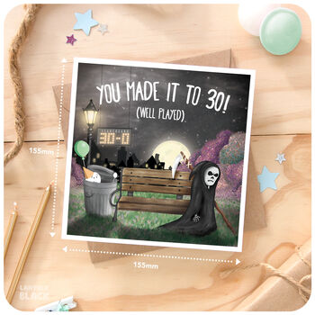 Funny 30th Birthday Greeting Card Son Daughter Friend Sister Brother 30 Dark Sarcastic Cheeky Humour, 3 of 7