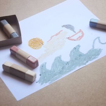 All Natural Beeswax Oil Pastels In Soft Pastel Colours, 3 of 3